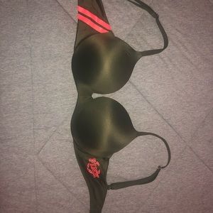 PINK 34D Green Push-up Bra